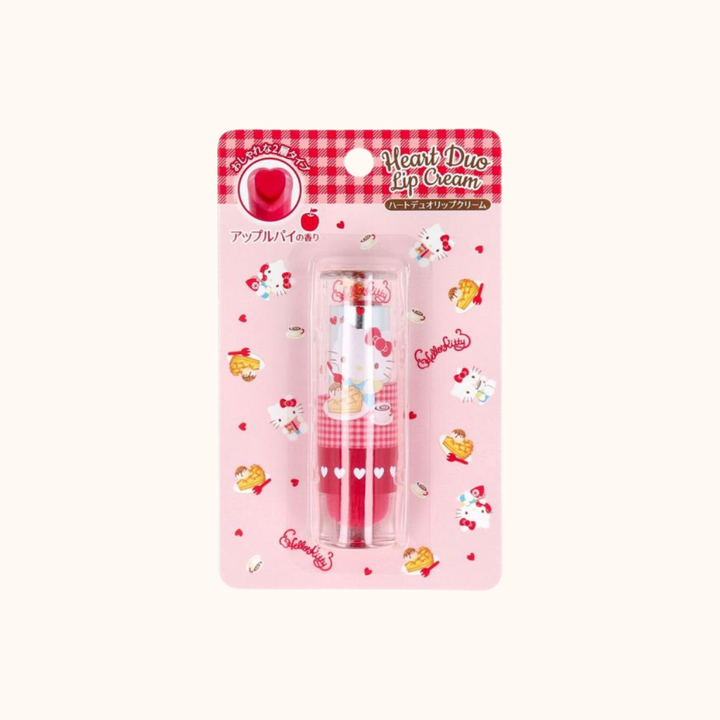 PIERAS HELLO KITTY HEART DUO LIP CREAM APPLE PIE SCENT 3.5G