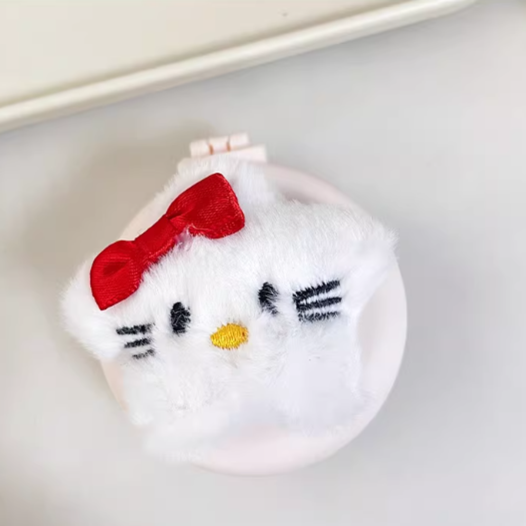 SANRIO PLUSH DOUBLE-SIDED MIRROR COMPACT - 4 OPTIONS