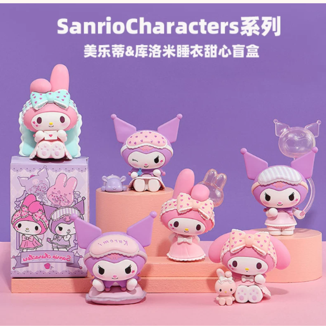 MINISO SANRIO MY MELODY/ KUROMI PAJAMA SWEETHEART BLIND BOX - 1 RANDOM
