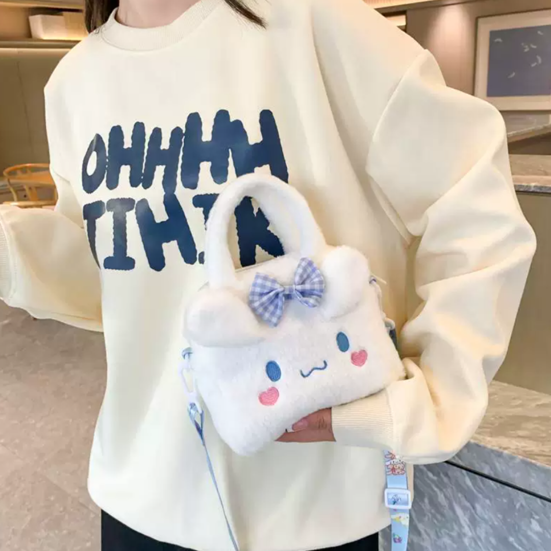 SANRIO PLUSH MINI SQUARE BAG - 5 OPTIONS