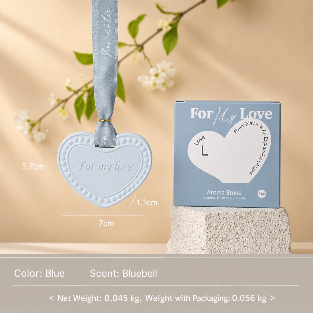HEART AROMATHERAPY GYPSUM SOLID PERFUME - 4 OPTIONS