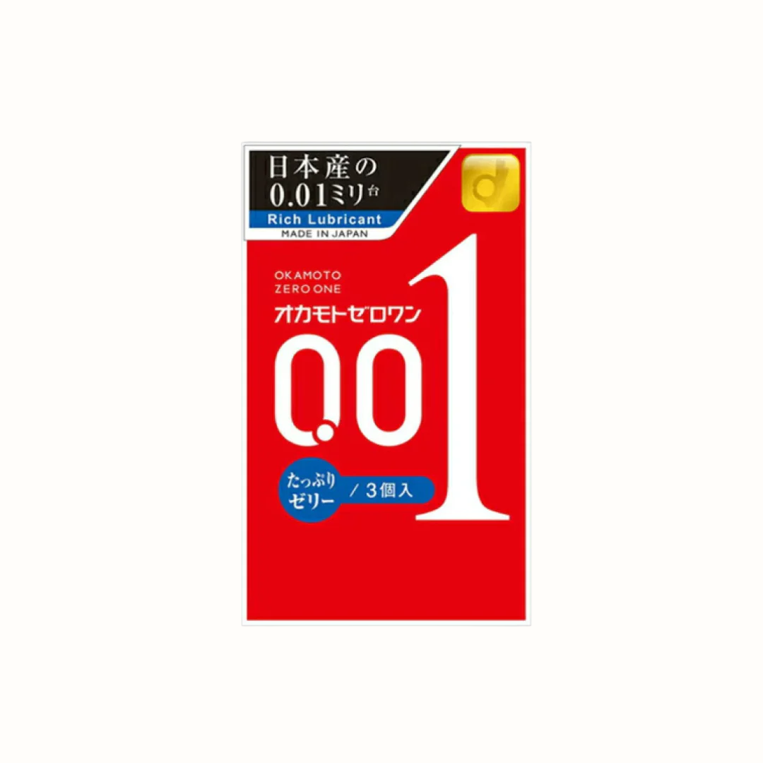 OKAMOTO 0.01 ZERO ONE ULTRA-THIN CONDOM REGULAR SIZE 3PCS