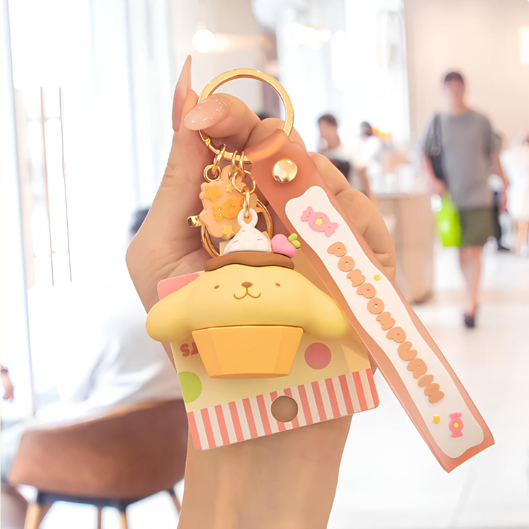 PORTE-CLÉS PENDENTIF SANRIO SNACK SERIES - 6 MODÈLES