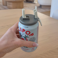 REUSABLE CAN-STYLE CUP LID WITH STRAW