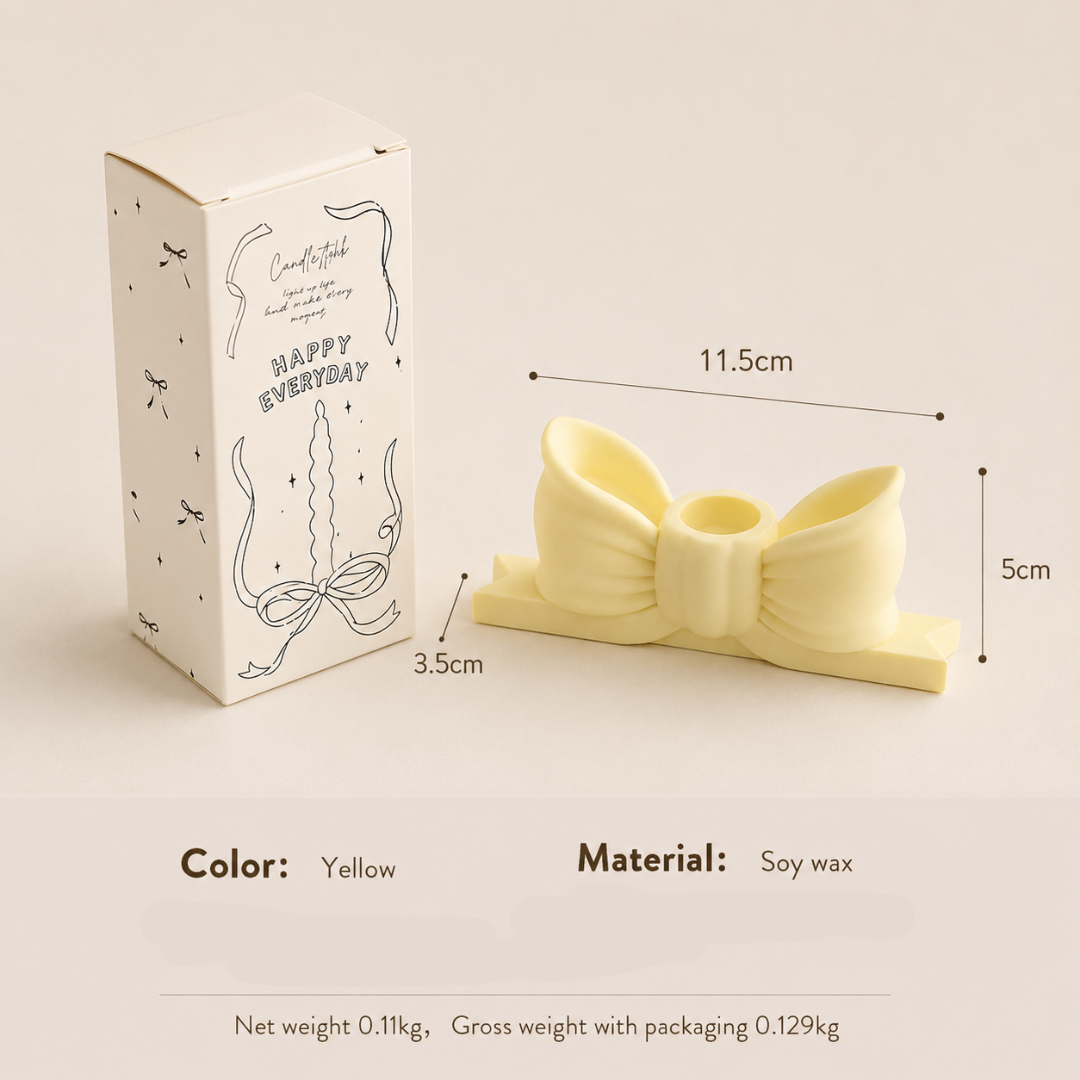 BOW KNOT CANDLE HOLDER - 5 OPTIONS