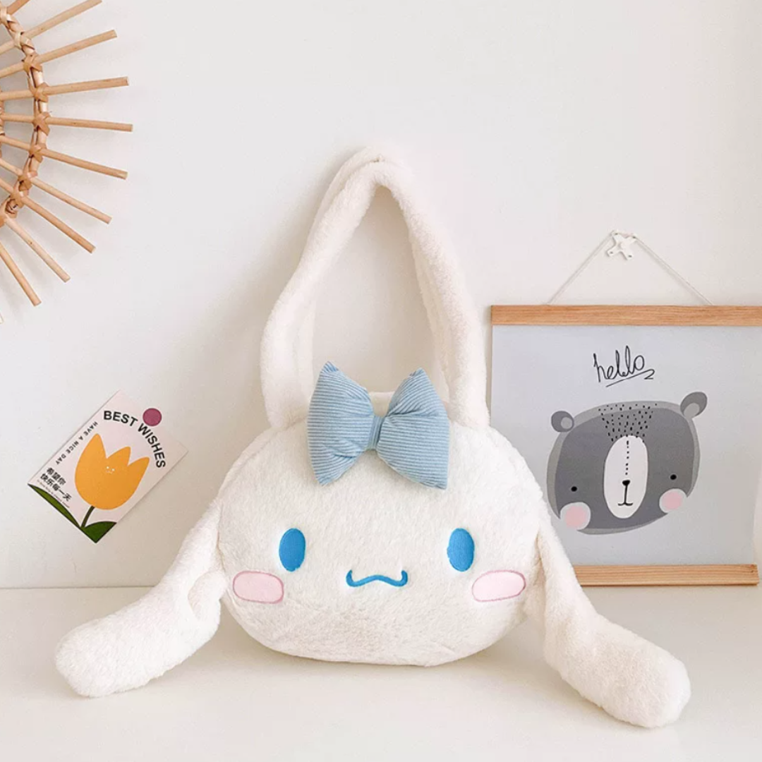 SANRIO PLUSH TOTE SHOULDER BAG - 2 OPTIONS