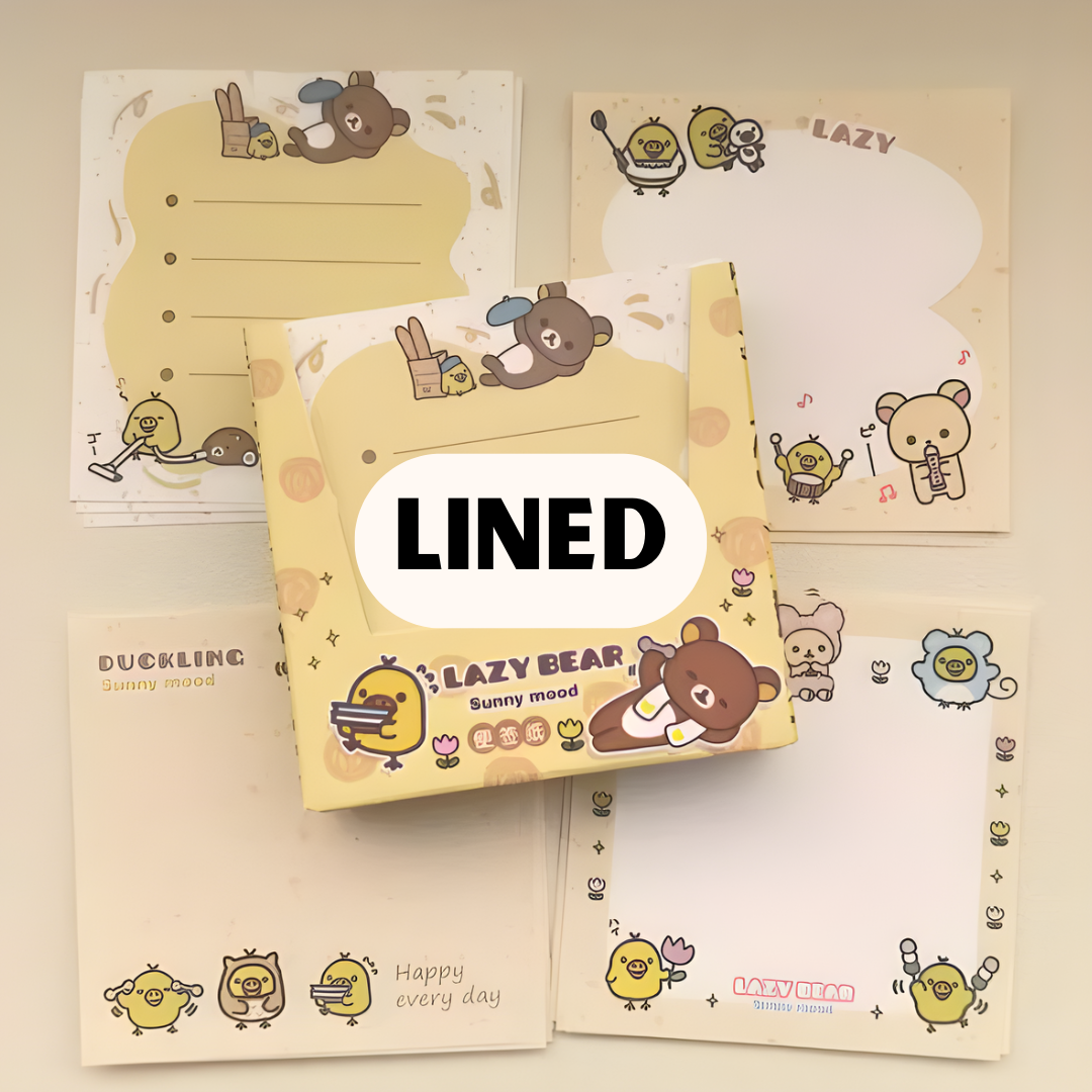 CUTE RILAKKUMA BOX STICKY NOTES SET 100PCS - 5 OPTIONS