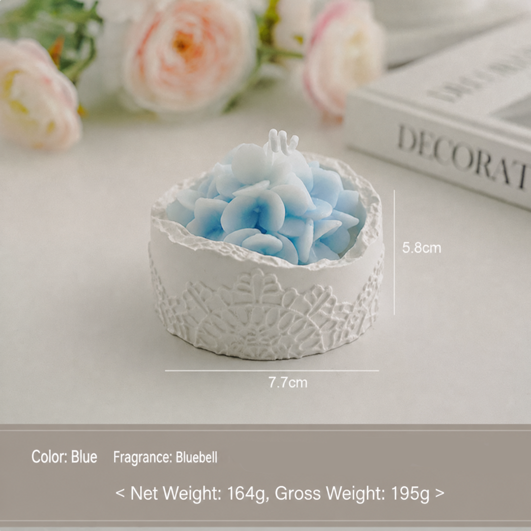 HYDRANGEA CUP CANDLE - 3 OPTIONS