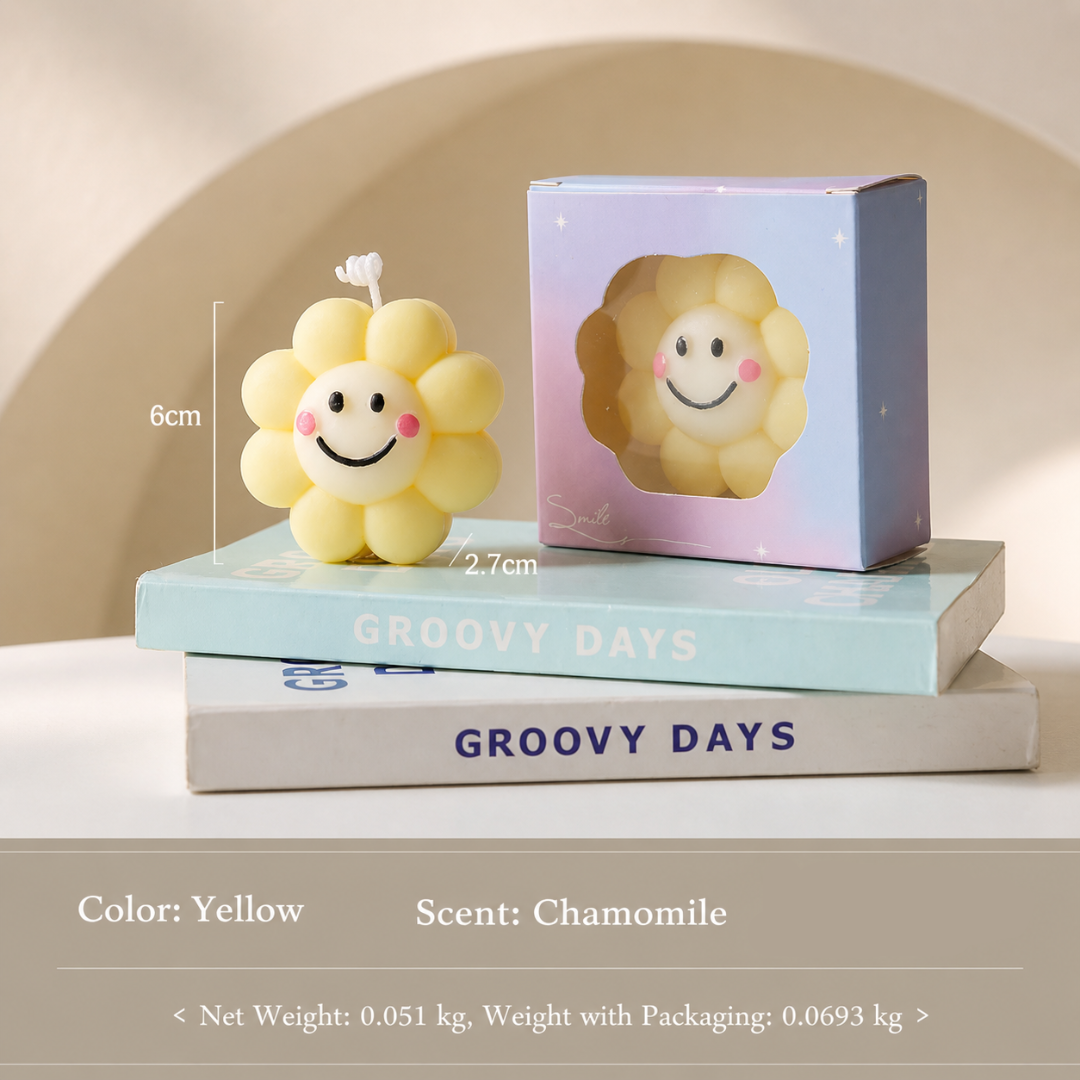 SMILEY SUNFLOWER CANDLE GIFT - 4 OPTIONS