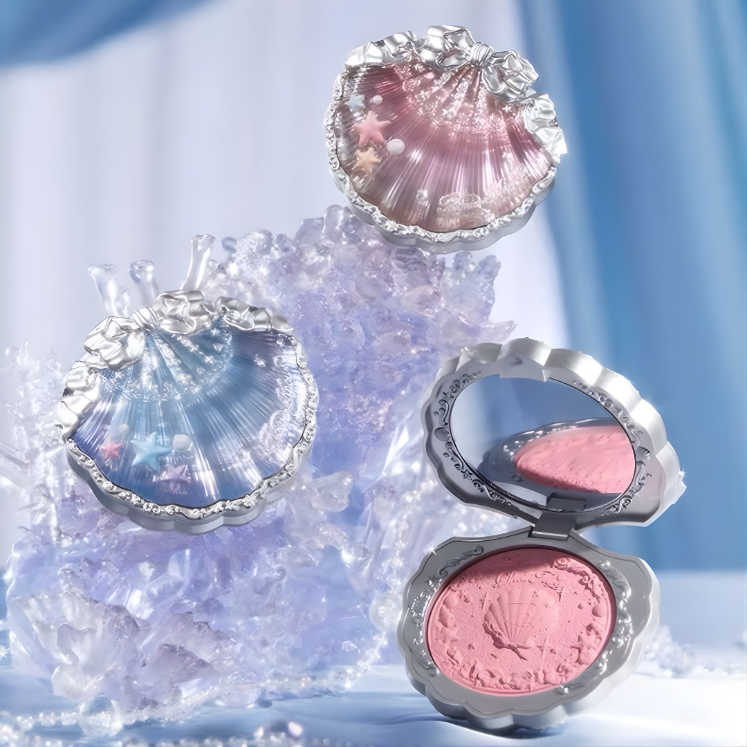 FLOWER KNOWS SHELL'S JEWEL COLLECTION SILK SATIN BLUSH 5G #01 PETAL PEARL