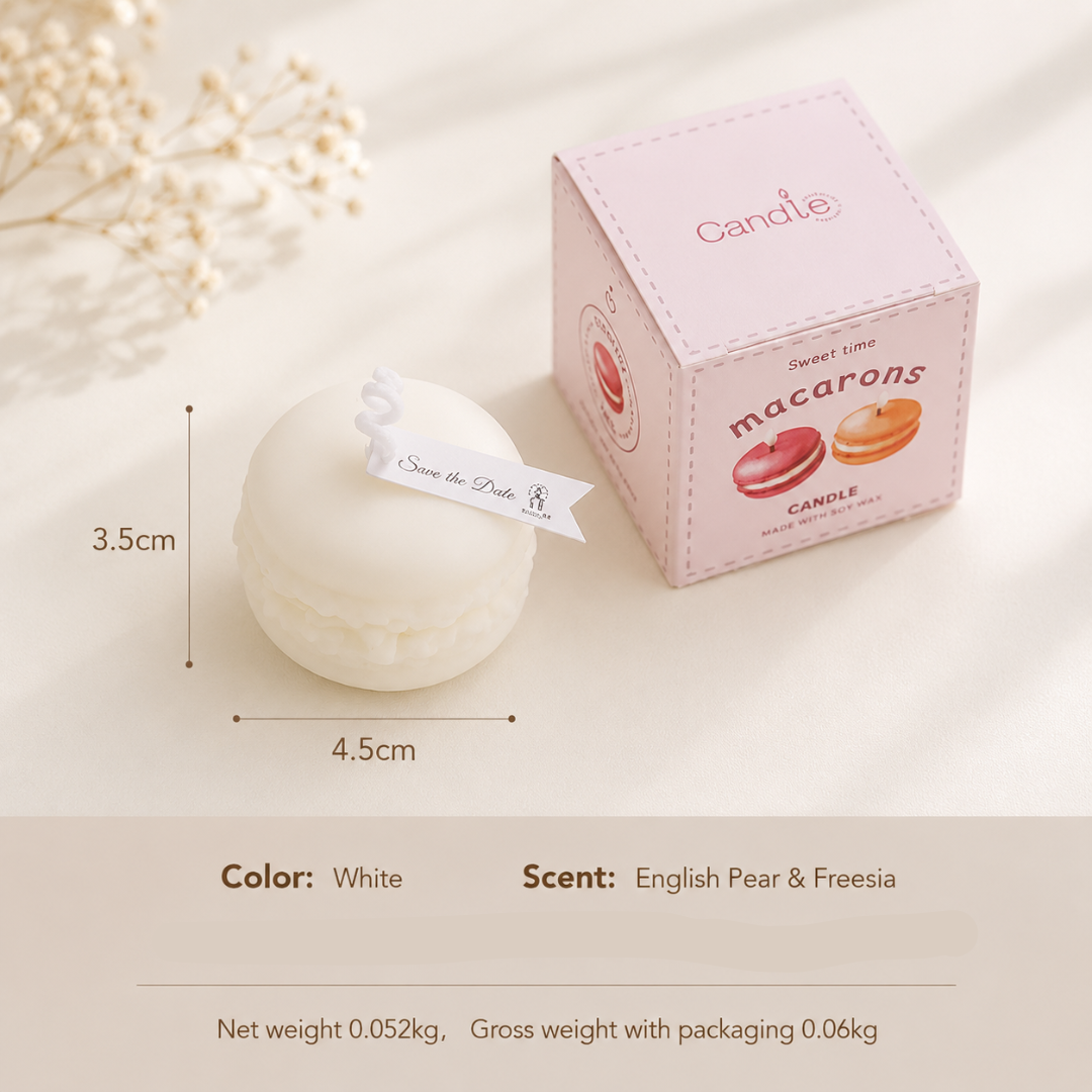 MACARON SCENTED CANDLE GIFT BOX - 7 OPTIONS