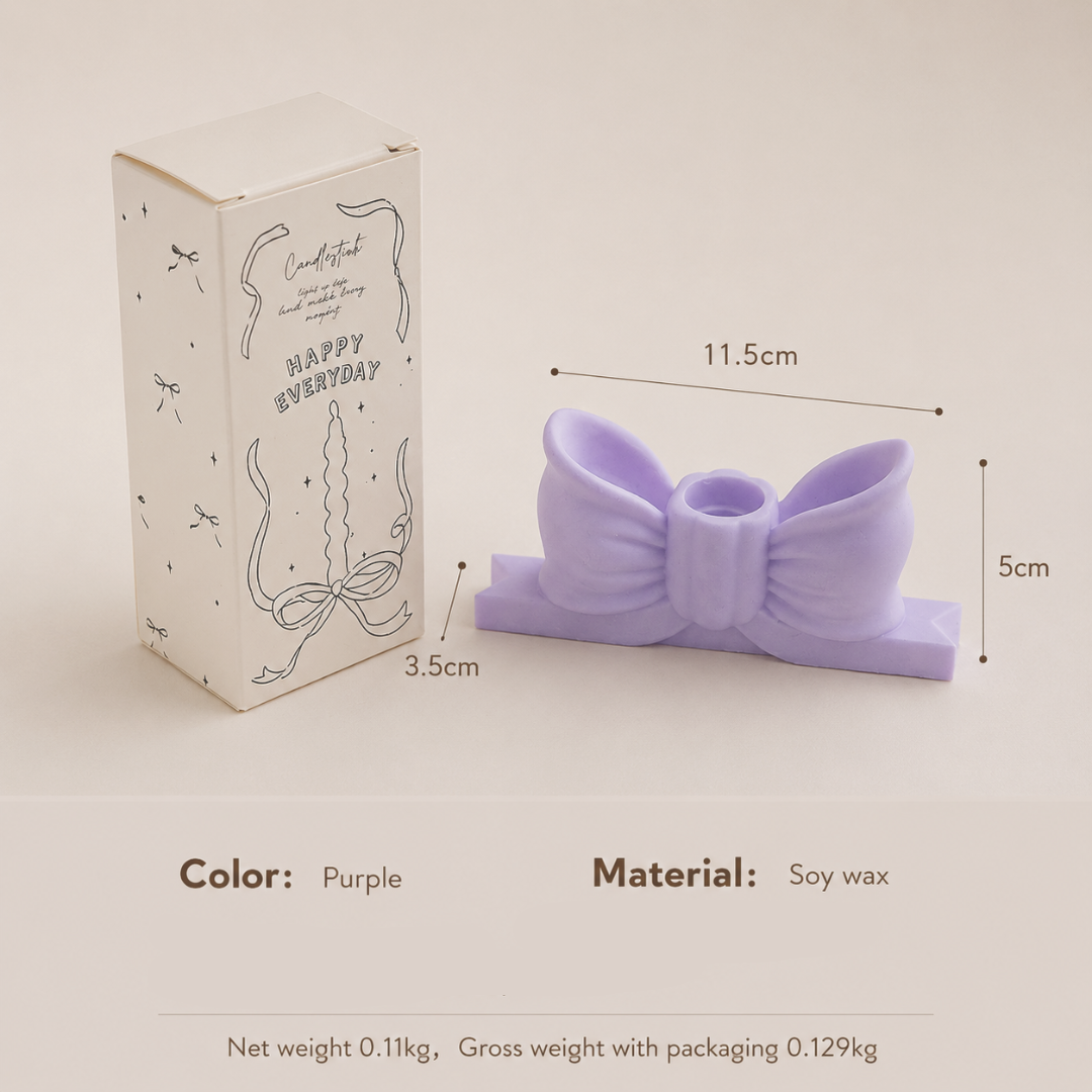 BOW KNOT CANDLE HOLDER - 5 OPTIONS