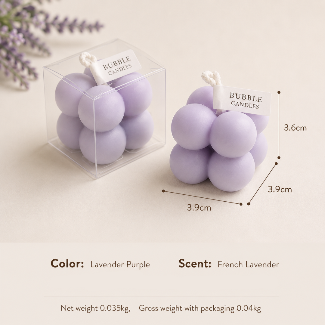 BOUGIE MINI CUBE - 4 OPTIONS