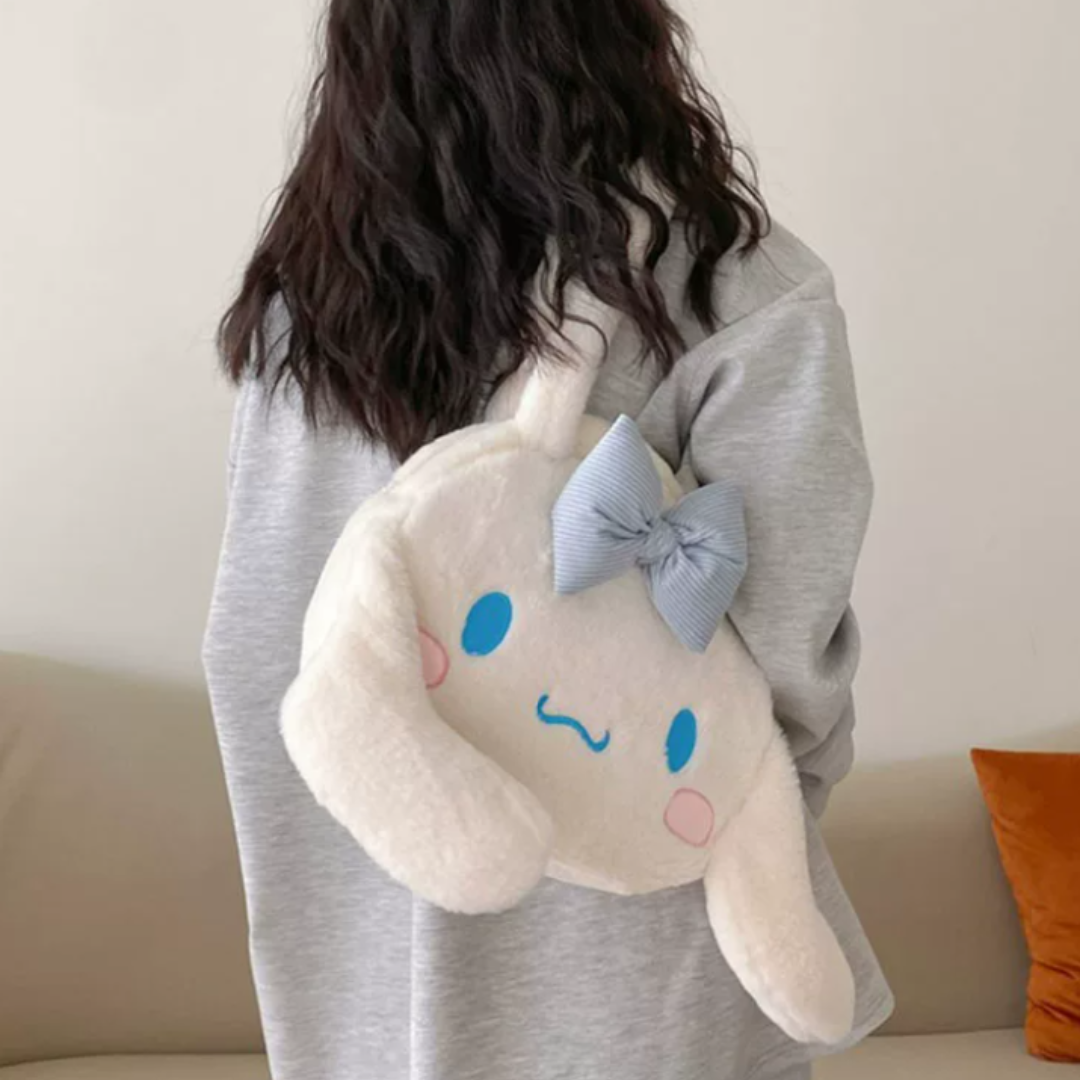 SANRIO PLUSH TOTE SHOULDER BAG - 2 OPTIONS