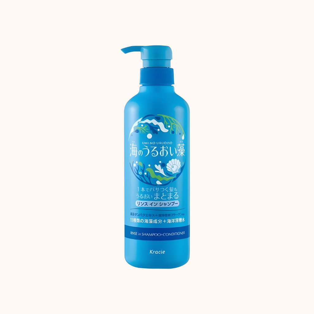 KRACIE UMI NO URUOISO MOISTURE CARE RINSE-IN SHAMPOO 490ML