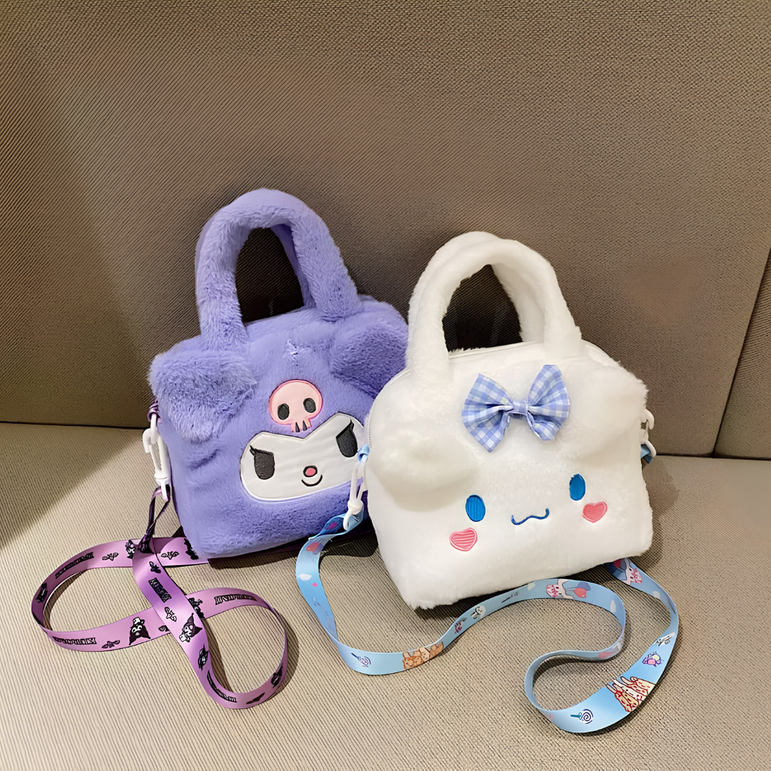 SANRIO PLUSH MINI SQUARE BAG - 5 OPTIONS
