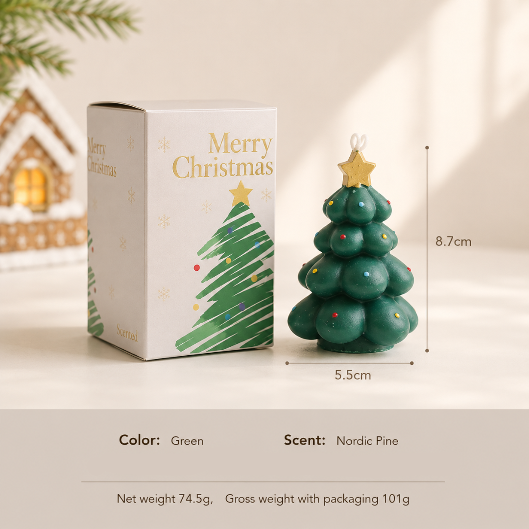 CHRISTMAS TREE CANDLE COLLECTION - 4 OPTIONS