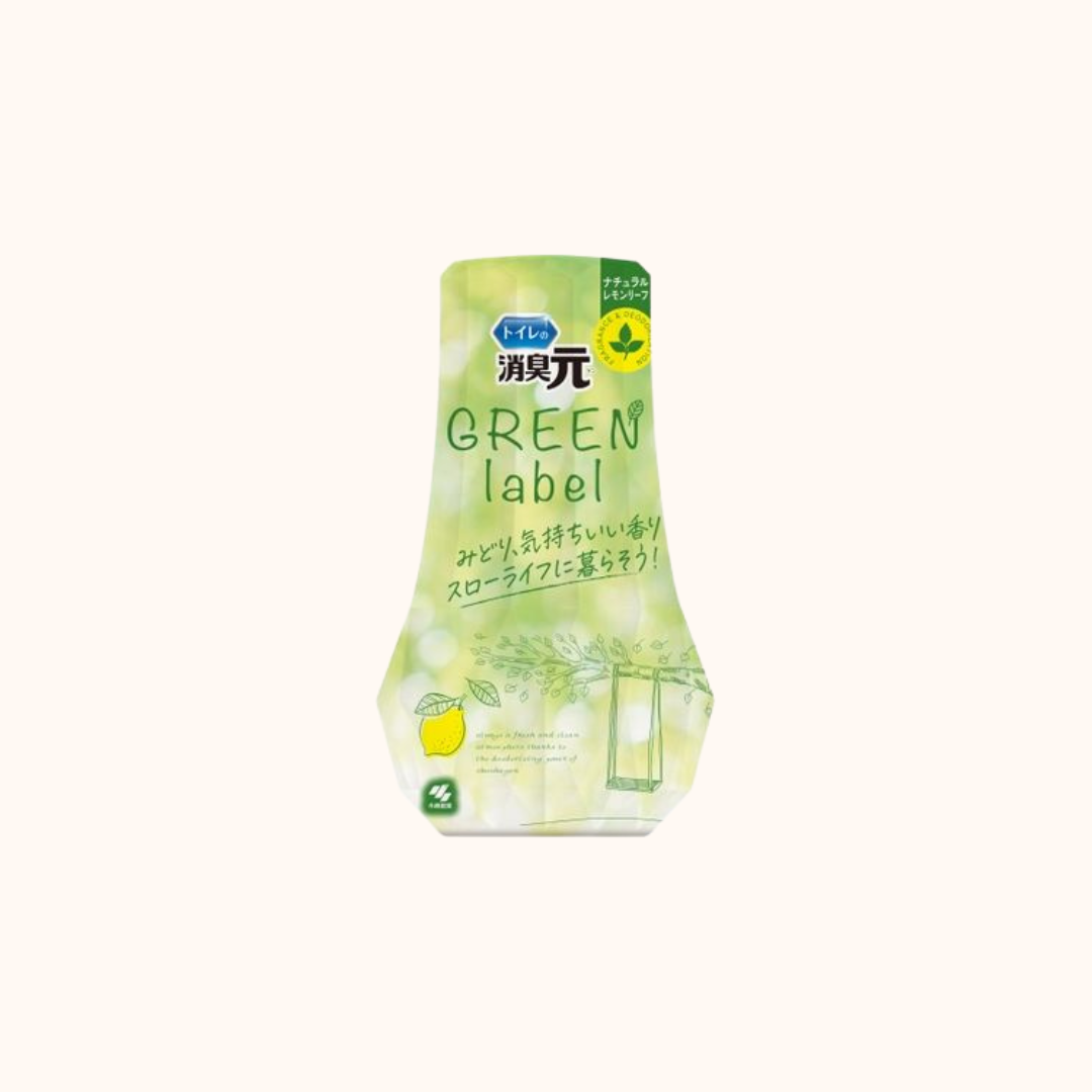 TOILET DEODORIZER GREEN LABEL NATURAL LEMON LEAF 400ML