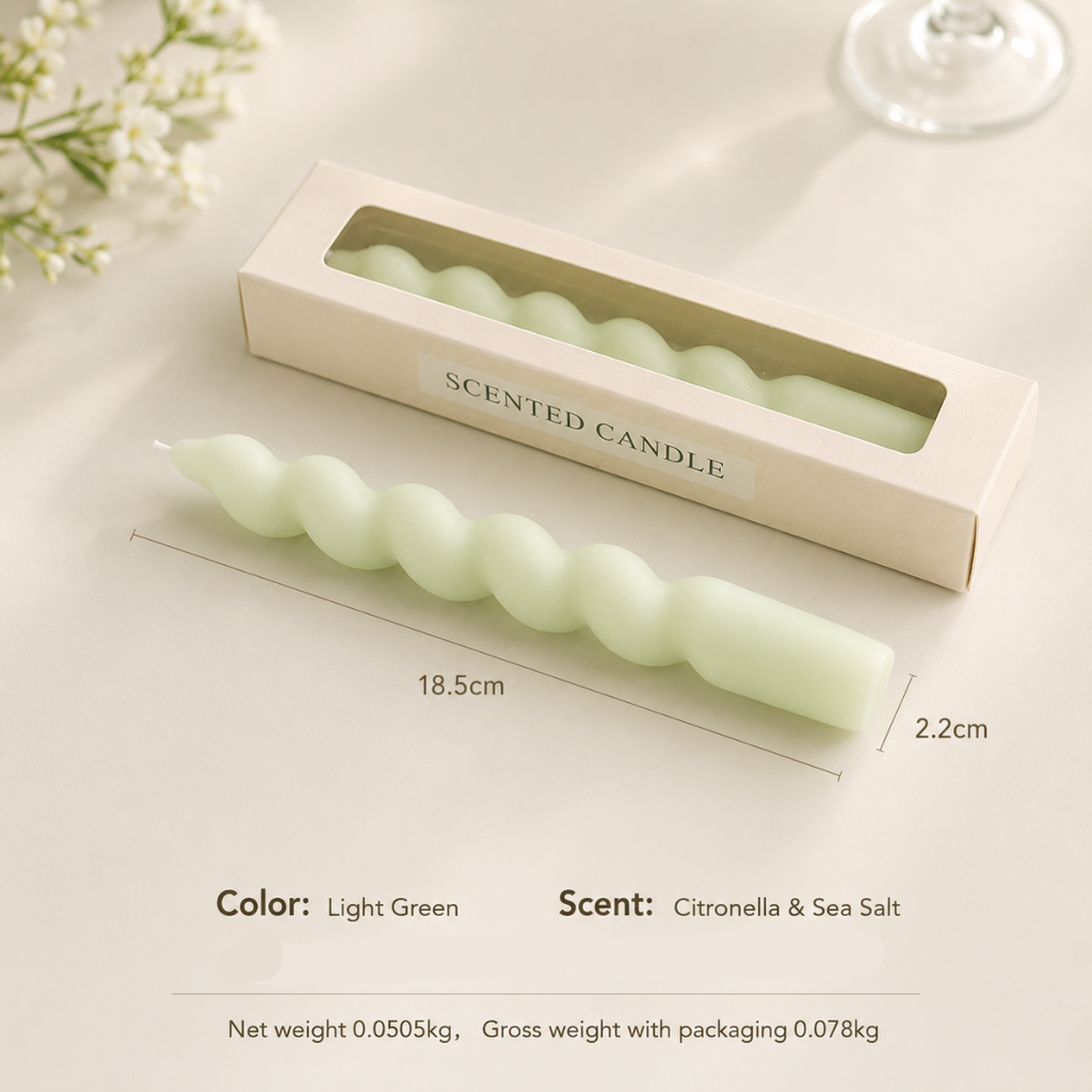 TWISTED BAR CANDLE - 3 OPTIONS