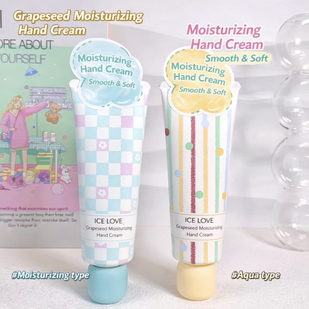 ICE LOVE GRAPE SEED RICH & TENDER FRAGRANT HAND CREAM 100G - 2 OPTIONS
