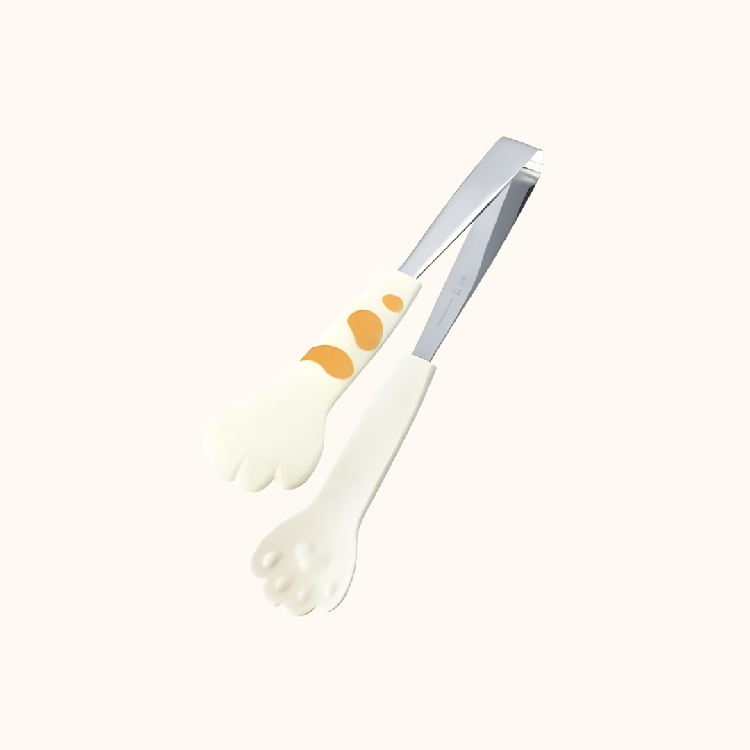 TANABE KINJI CAT PAW KITCHEN TONGS - 4 COLOURS
