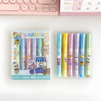 CUTE LABUBU HIGHLIGHTER PENS 6PCS BOX SET