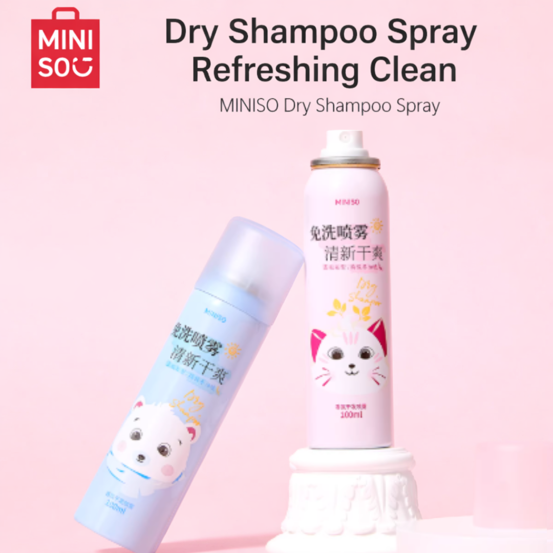 MINISO OIL CONTROL VOLUMIZING NO-RINSE DRY SHAMPOO 100ML - 4 OPTIONS