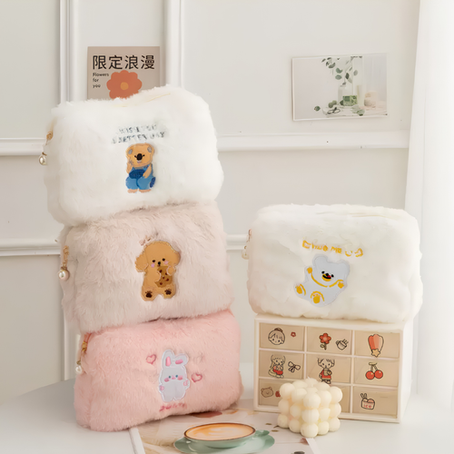 CUTE BEAR PLUSH PENCIL CASE