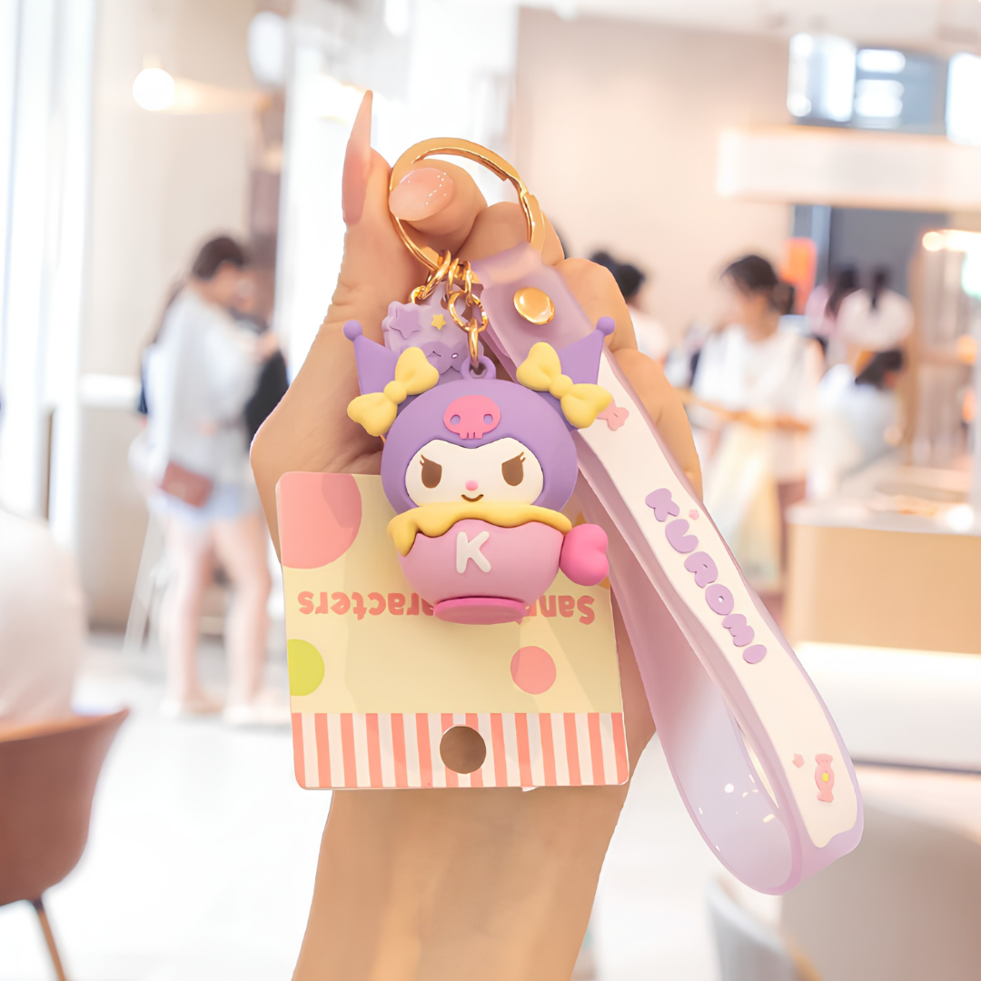 PORTE-CLÉS PENDENTIF SANRIO SNACK SERIES - 6 MODÈLES
