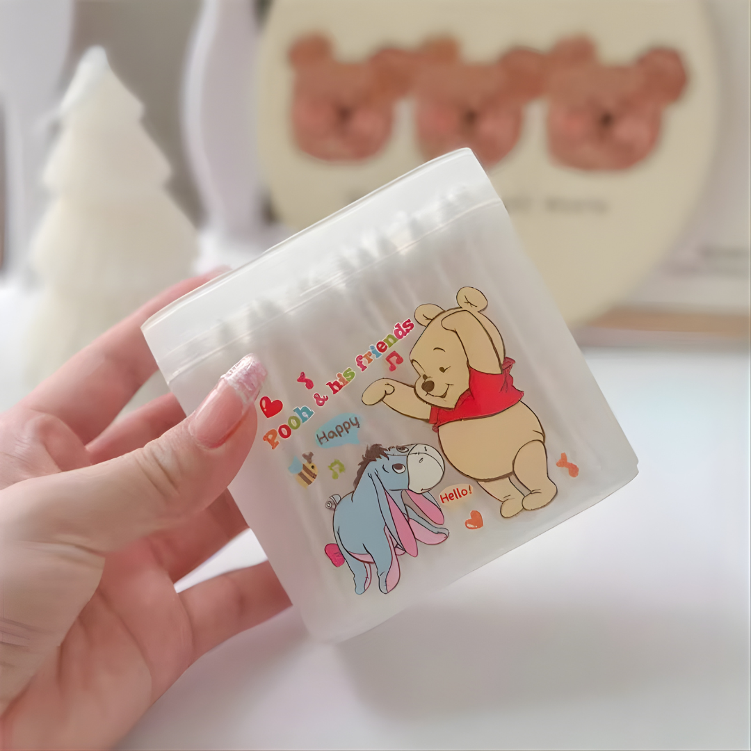 CARTOON CHARACTER COTTON SWABS - 8 OPTIONS