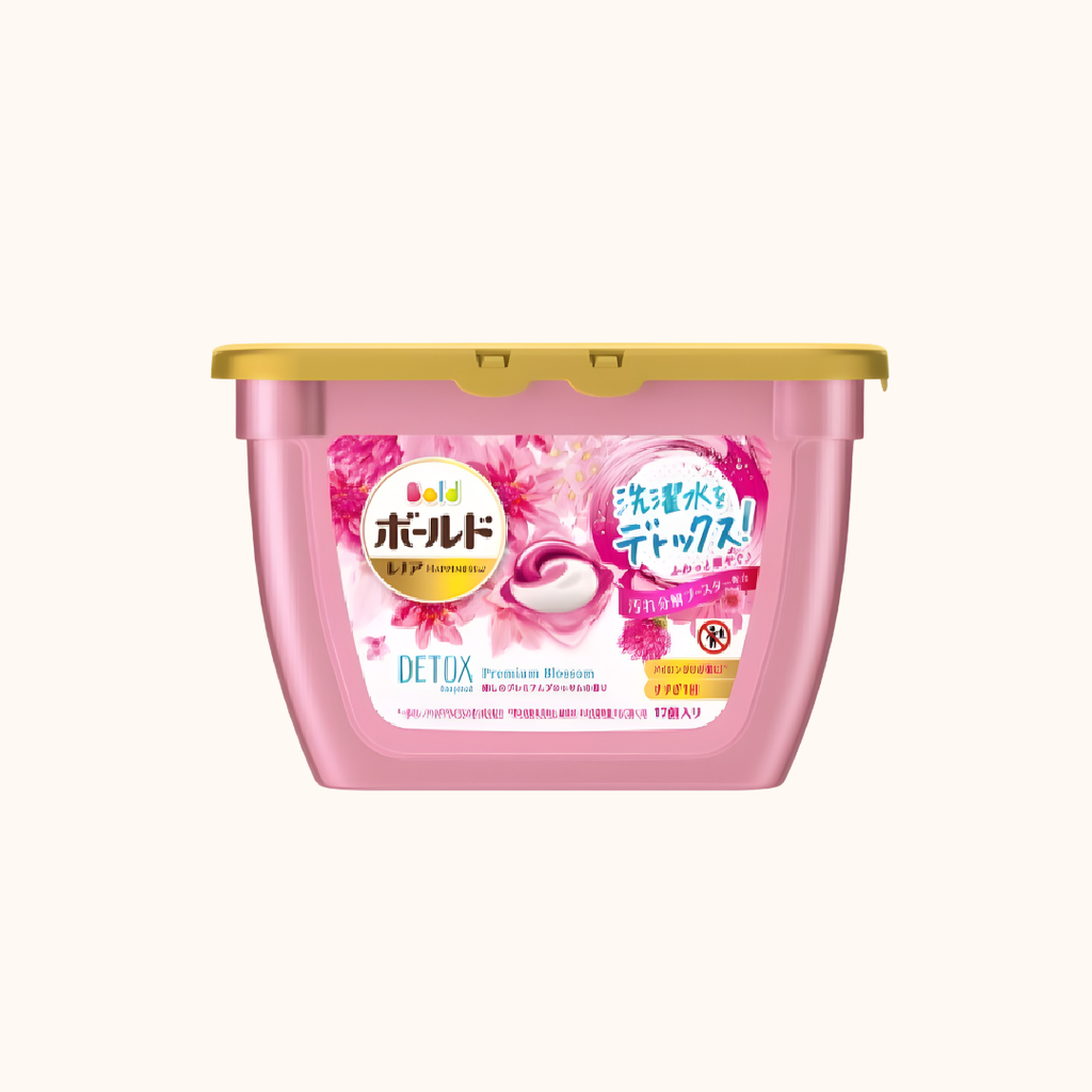 P&G BOLD GEL BALL 3D PREMIUM LAUNDRY DETERGENT PREMIUM BLOSSOM SCENT 17PCS