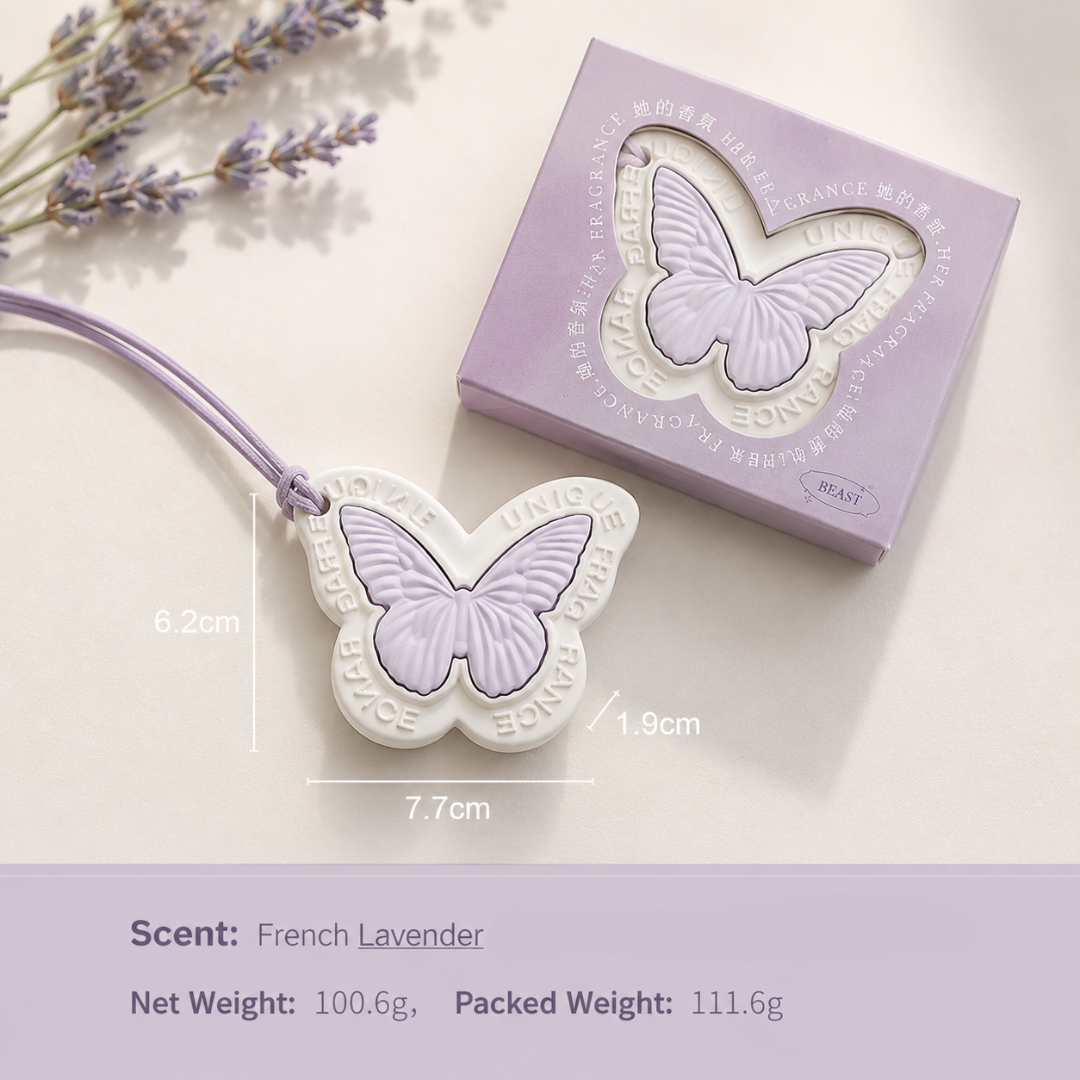 BUTTERFLY GYPSUM ORNAMENT