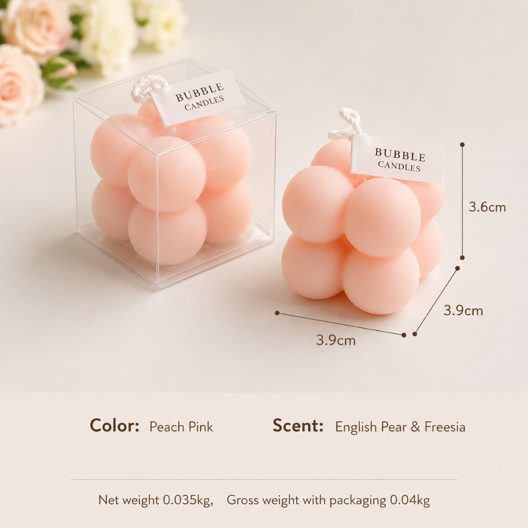 BOUGIE MINI CUBE - 4 OPTIONS