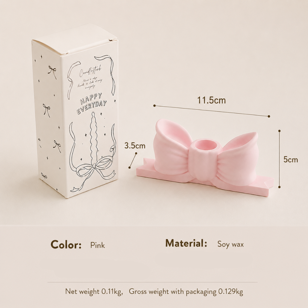 BOW KNOT CANDLE HOLDER - 5 OPTIONS