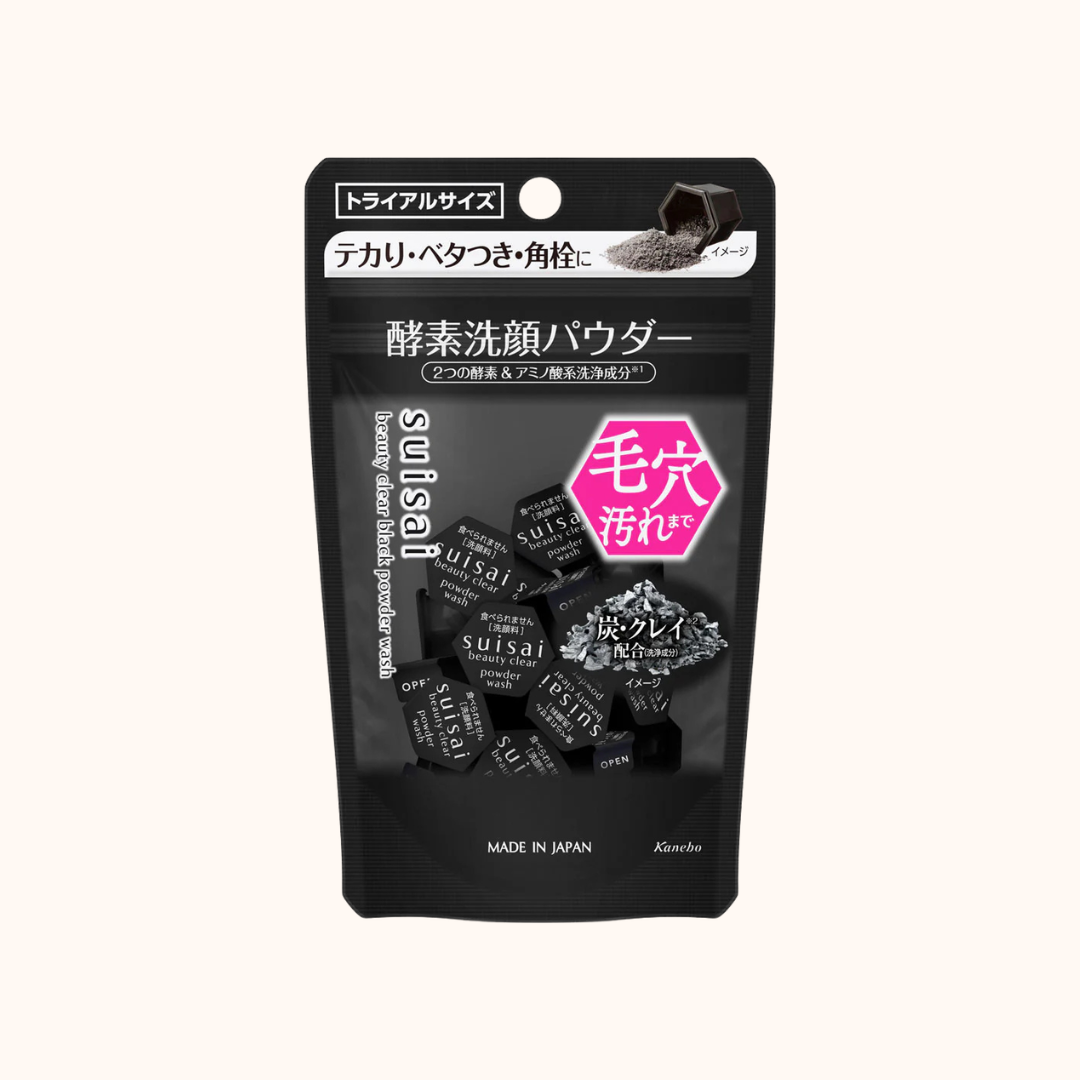 KANEBO SUISAI BEAUTY CLEAR BLACK POWDER WASH 0.4G X 15PCS