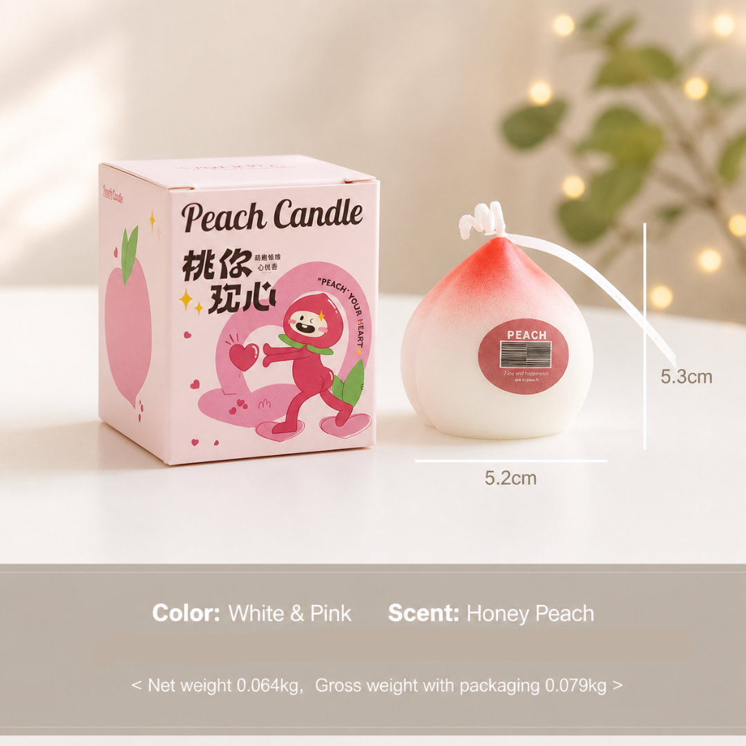 PEACH SCENTED CANDLE GIFT