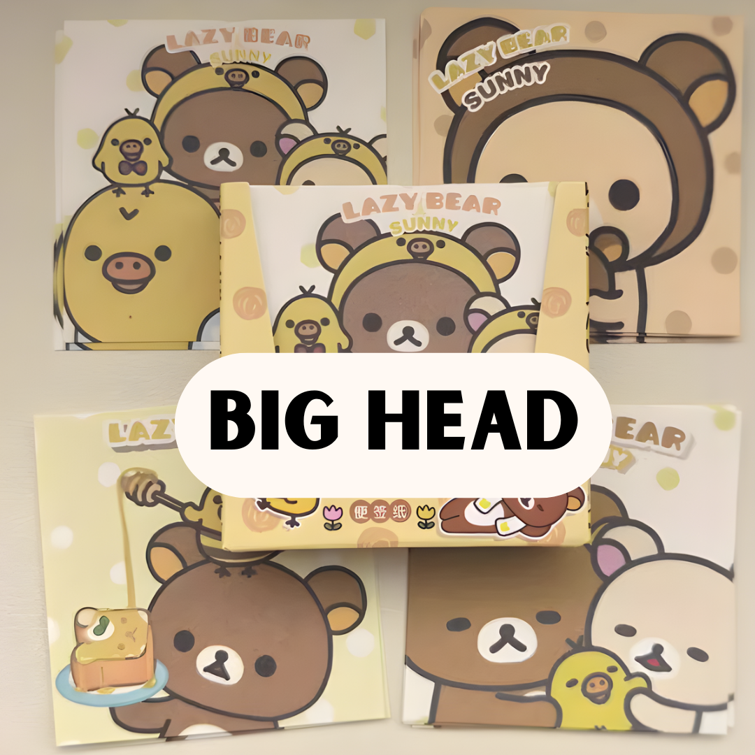 CUTE RILAKKUMA BOX STICKY NOTES SET 100PCS - 5 OPTIONS
