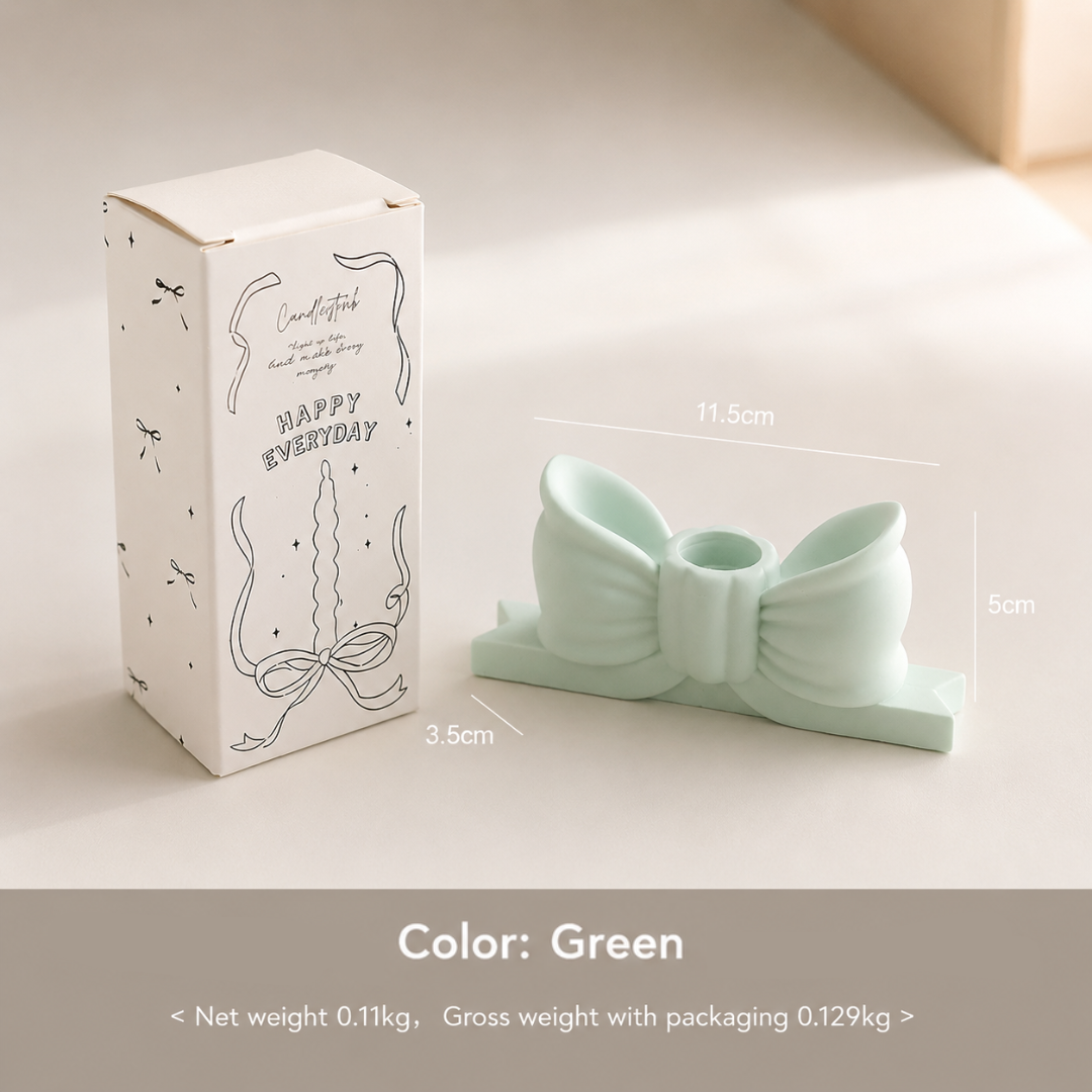 BOW KNOT CANDLE HOLDER - 5 OPTIONS