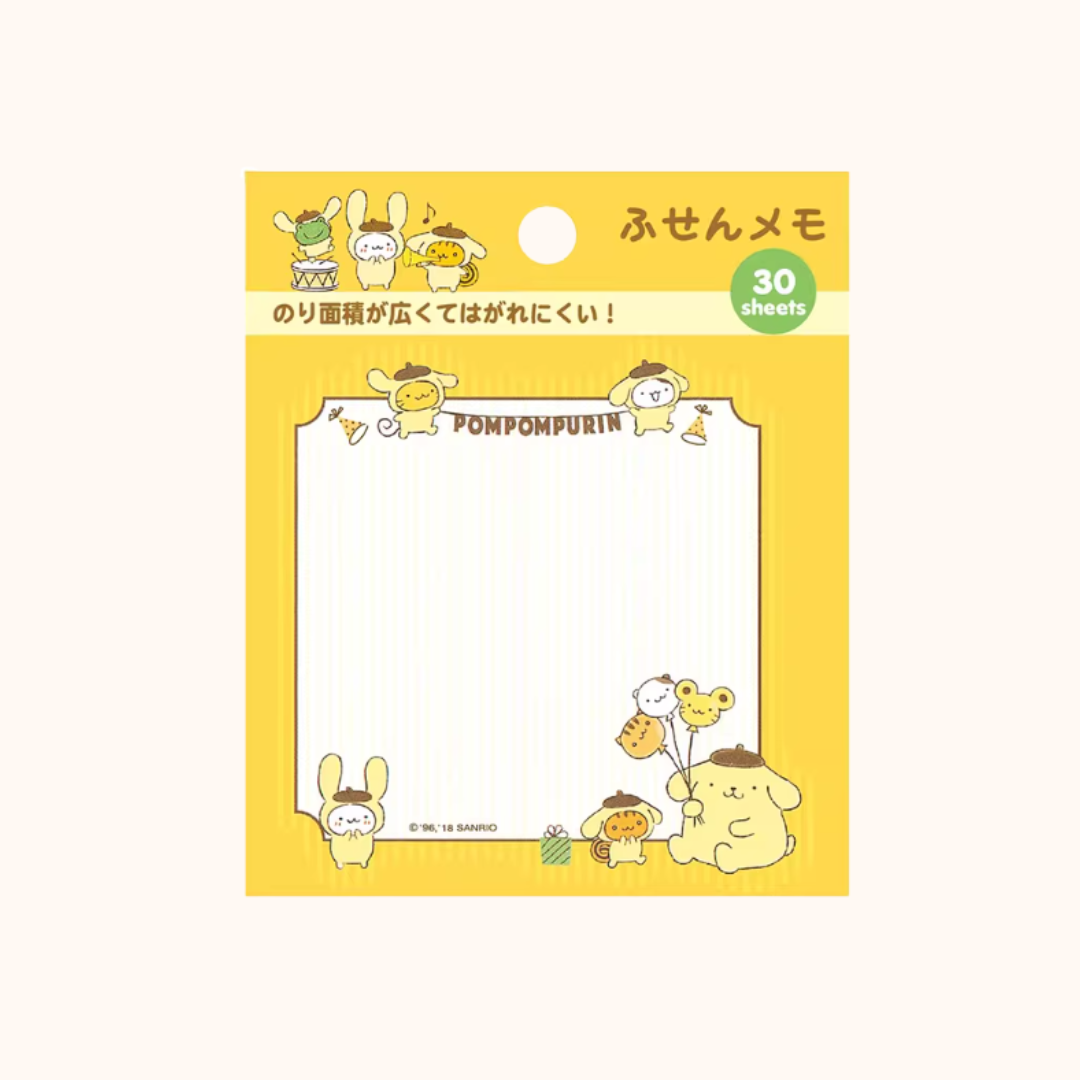 SANRIO STICKY NOTES 30PCS - 15 OPTIONS