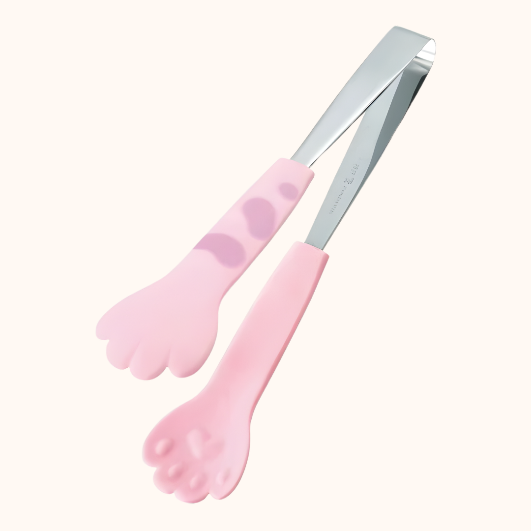 TANABE KINJI CAT PAW KITCHEN TONGS - 4 COLOURS