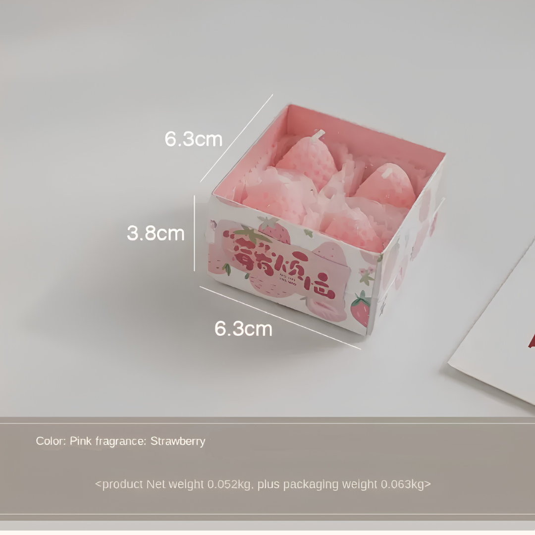 STRAWBERRY SCENTED CANDLE GIFT SET - 5 OPTIONS