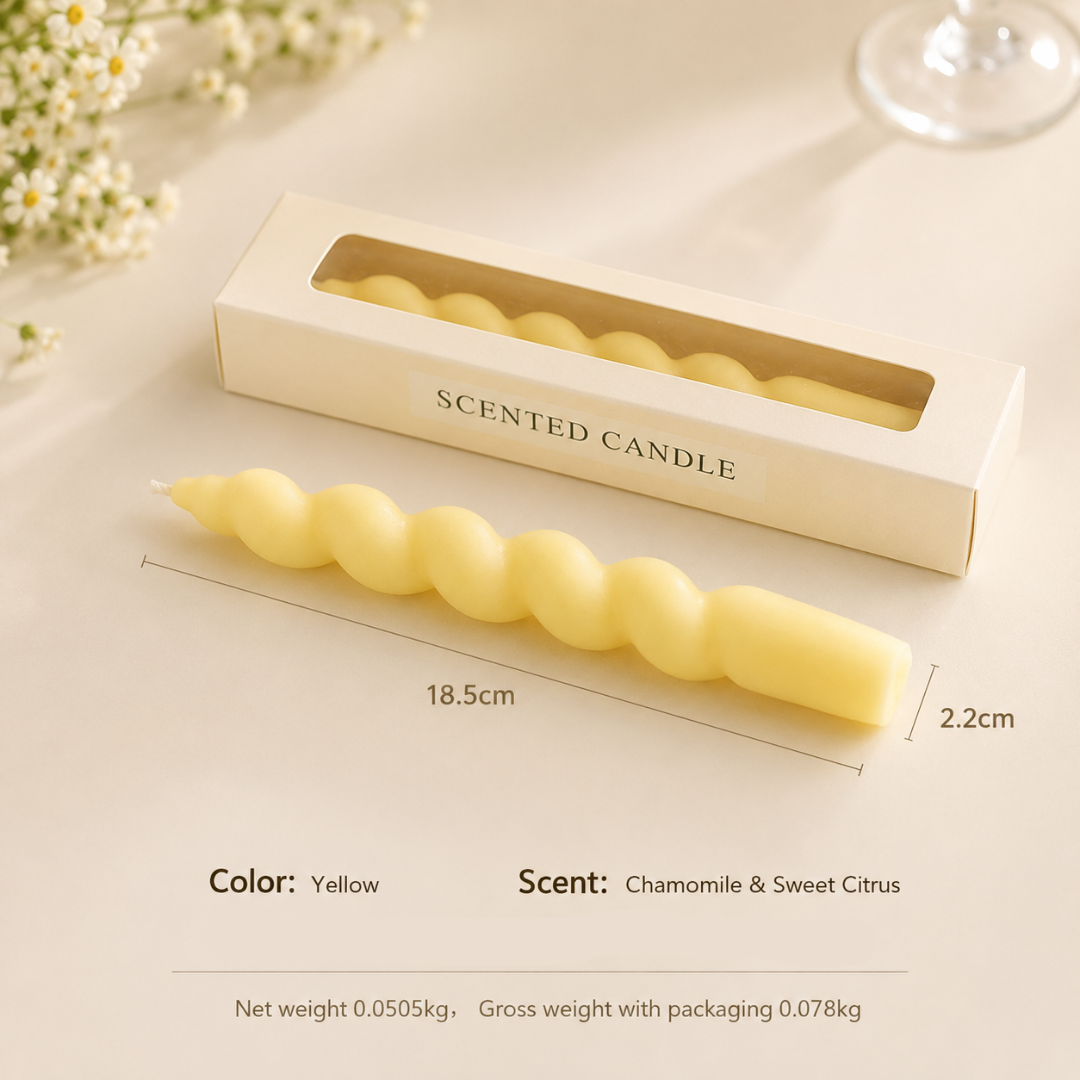 TWISTED BAR CANDLE - 3 OPTIONS