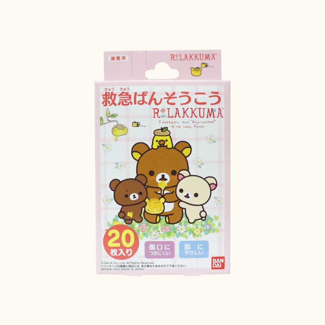BANDAI RILAKKUMA FIRST AID BANDAGES 20 SHEETS