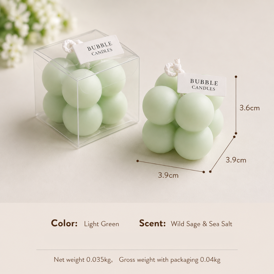 BOUGIE MINI CUBE - 4 OPTIONS