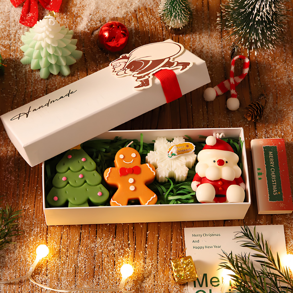 CHRISTMAS CANDLE GIFT BOX SET - 2 OPTIONS