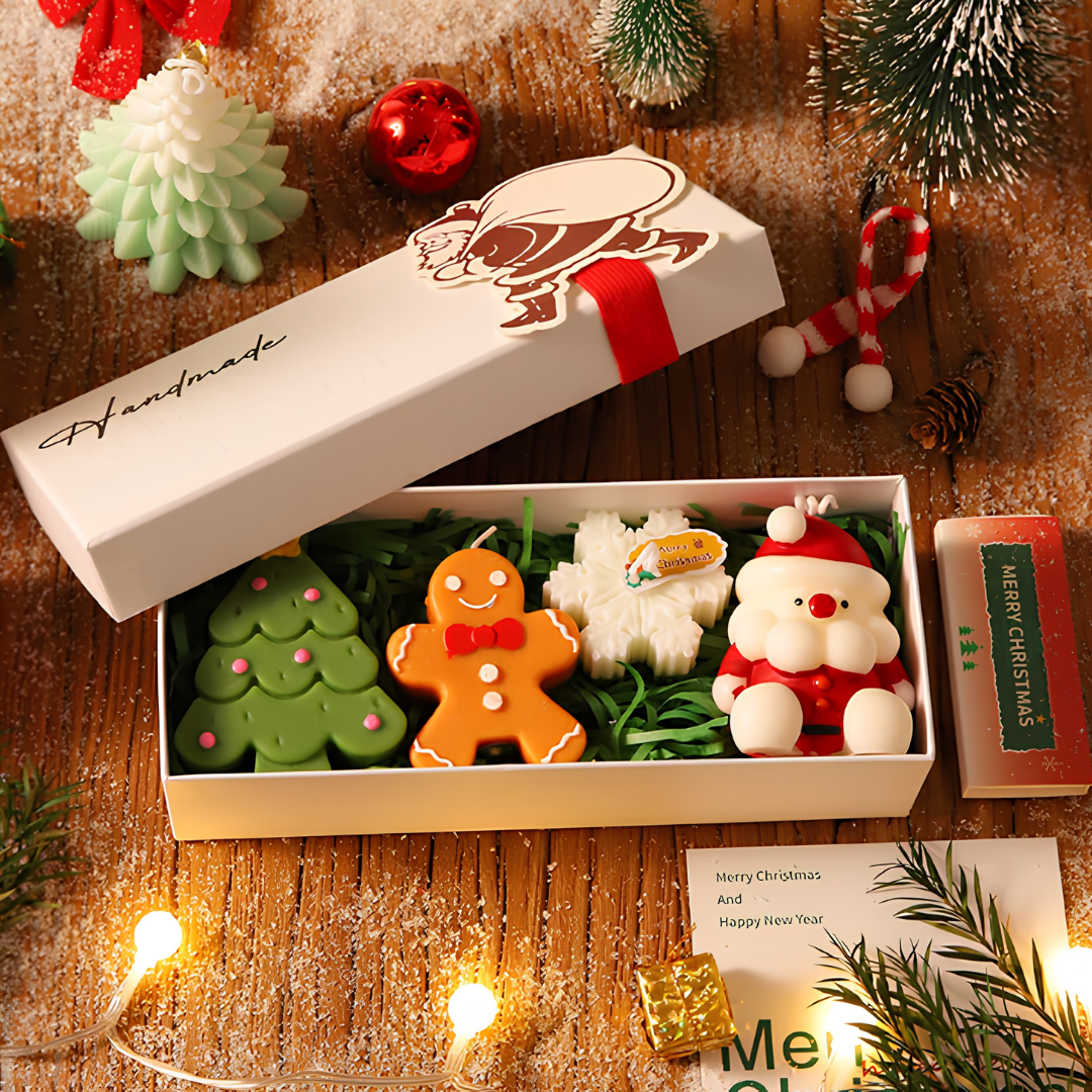 CHRISTMAS CANDLE GIFT BOX SET - 2 OPTIONS