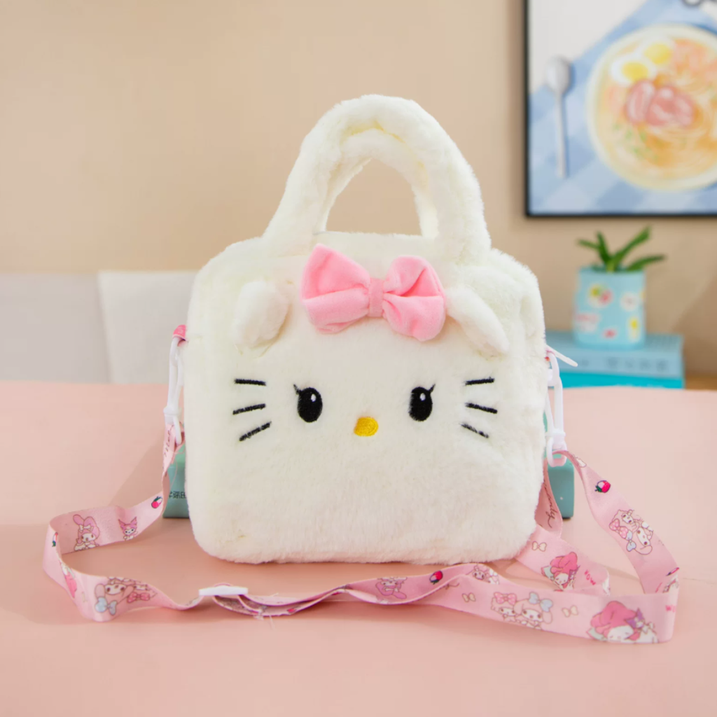 SANRIO PLUSH MINI SQUARE BAG - 5 OPTIONS