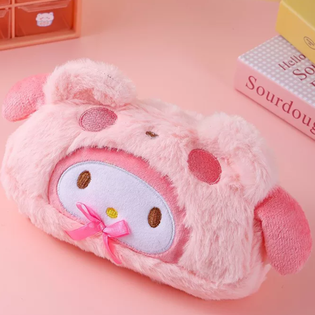 SANRIO PLUSH PENCIL CASE - 6 OPTIONS