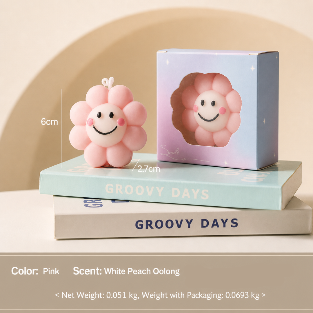 SMILEY SUNFLOWER CANDLE GIFT - 4 OPTIONS