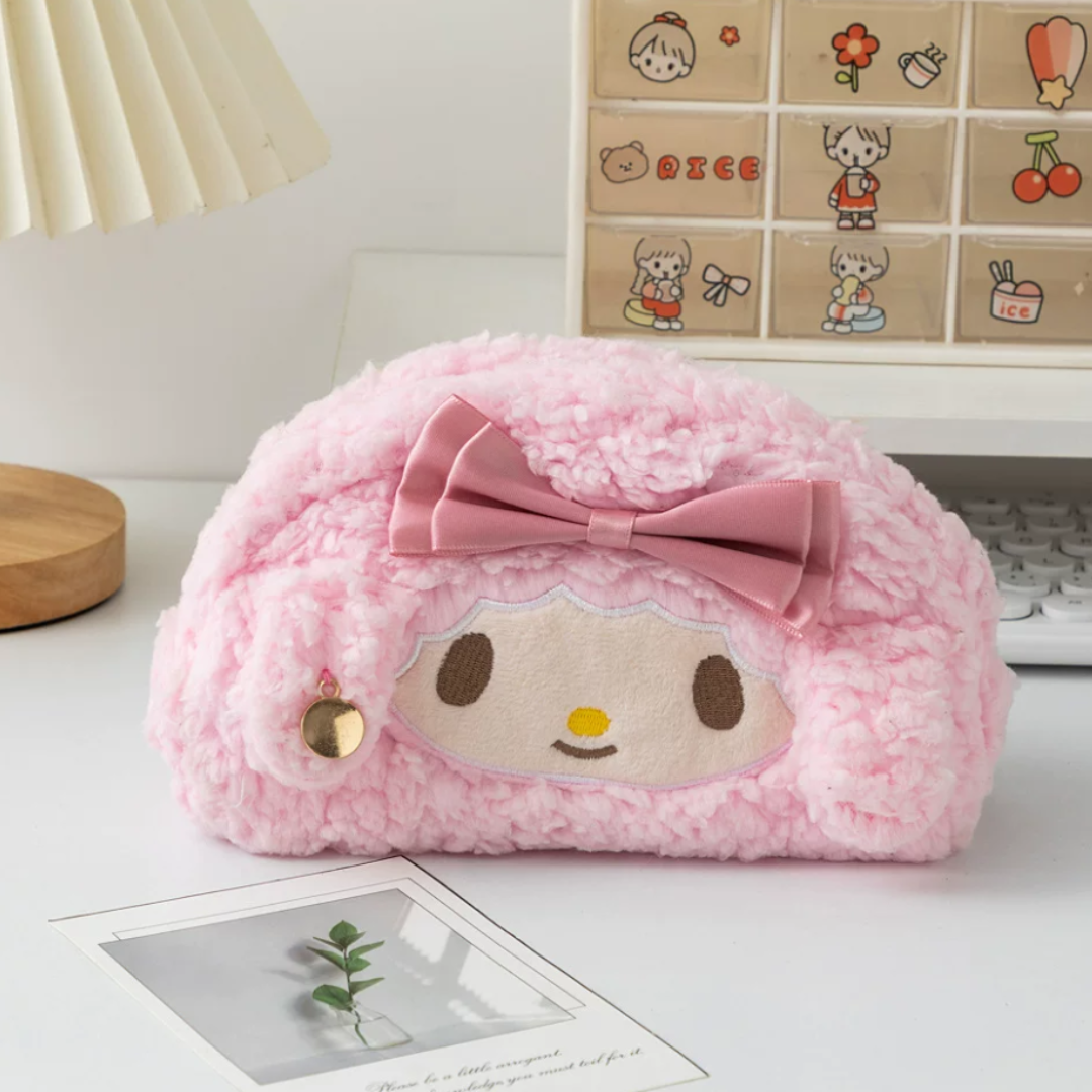 SANRIO PLUSH PENCIL CASE - 6 OPTIONS